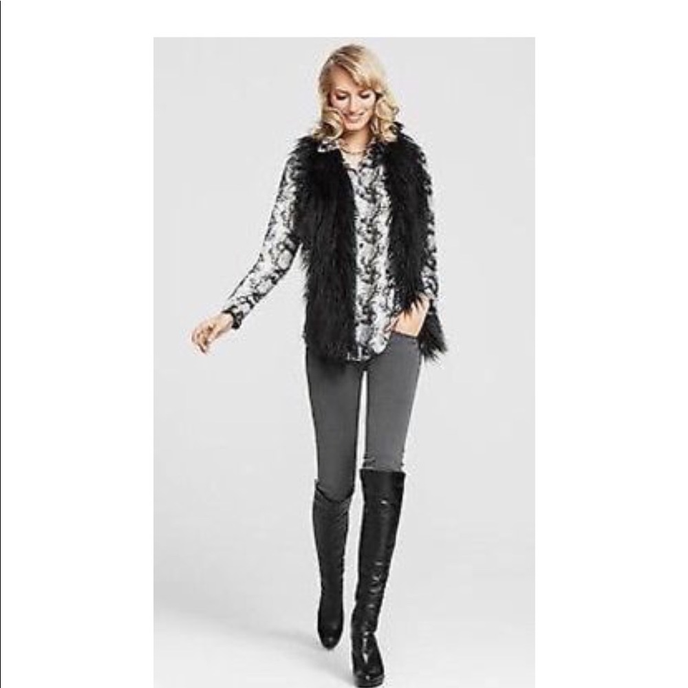 Cabi Snakeskin blouse Small